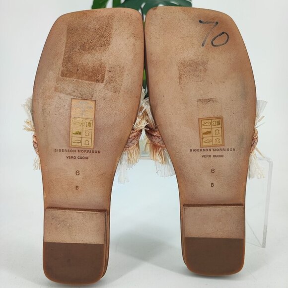 Sigerson Morrison Women’s Brown Synthetic Sandal Size 6B - Picture 8 of 8